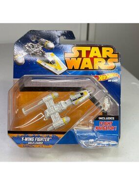 Star Wars Hot Wheels Y-Wing Fighter Gold Leader Die-Cast Vehicle